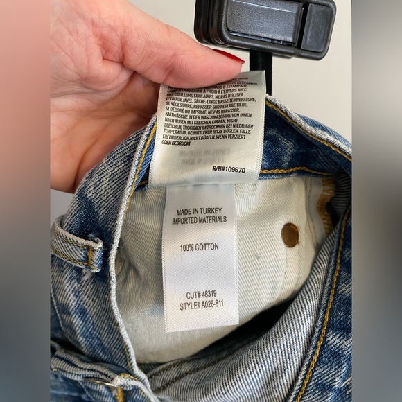 AGOLDE Parker High Wasited Jean Shorts - Picture 9 of 15